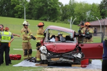 Mock Car Crash Corinth Holders High School Johnston County Public